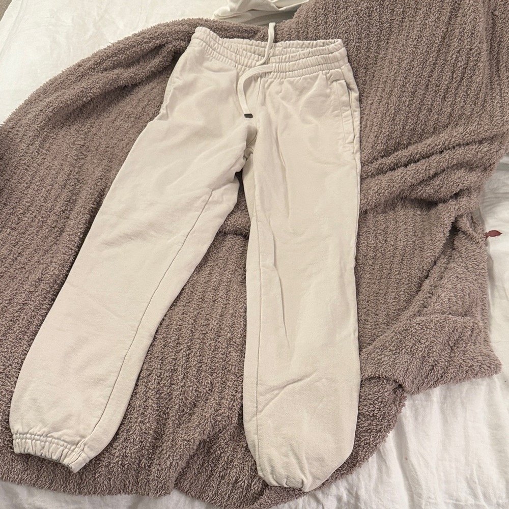 TALENTLESS Cream Track Pants